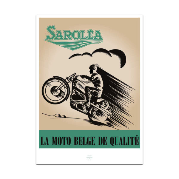 Affiche Saroléa - La moto belge de qualité